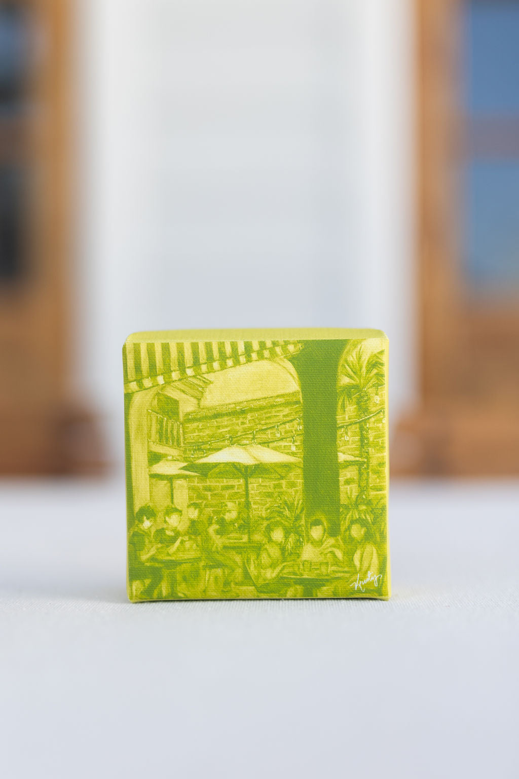 A Courtyard Kinda Day - Small Canvas Wrapped Print